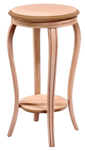 [5897S] Table ronde en bois