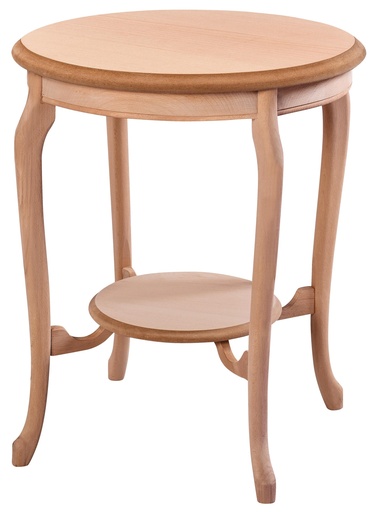 [5890S] Round wooden table