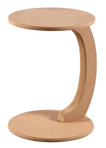 [5577S] MDF Runder Servicetisch