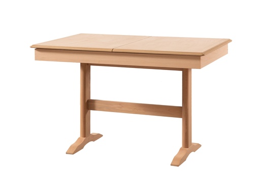 [382N] Ausziehbarer rechteckiger Tisch aus Holz