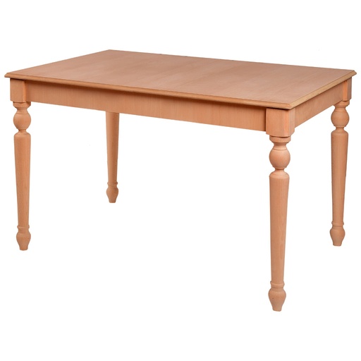 [1333C] Ausziehbarer rechteckiger Tisch aus Holz