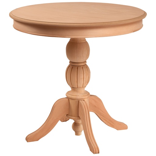 [1271C] The fixed round table of wood