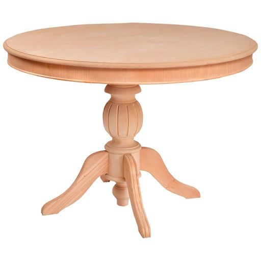 [1273C] La table ronde fixe du bois