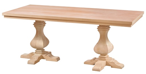 [2367S] Fester rechteckiger Stehtisch aus Holz