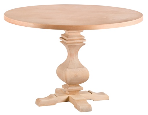[2365S] The fixed round table of wood