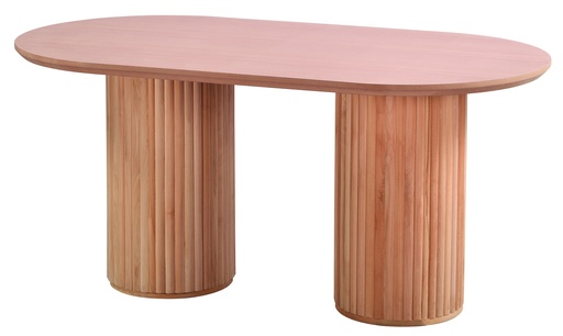 [MSA-113] Fester ovaler Tisch aus Holz