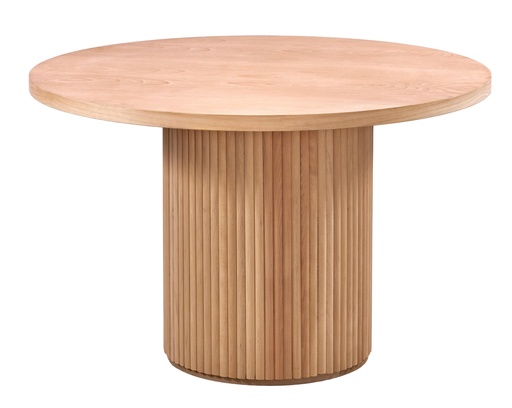 [2135S] Fester runder Holztisch