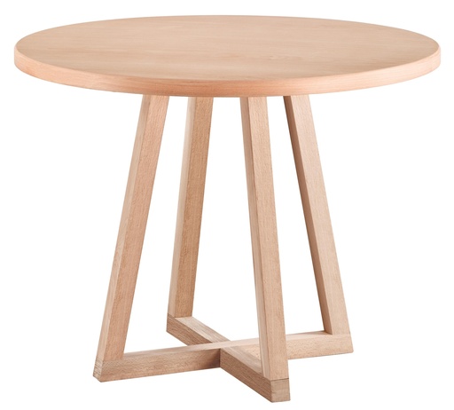 [2446S] La table ronde fixe du bois