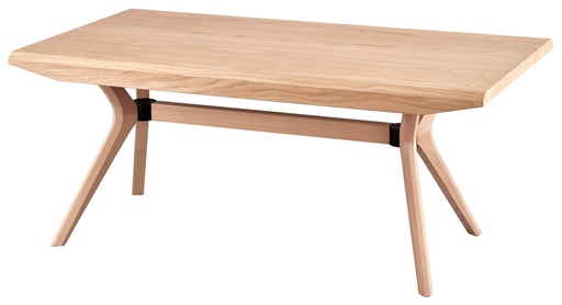 [2439S] Masse rectangulaire en bois fixe avec placage en chêne