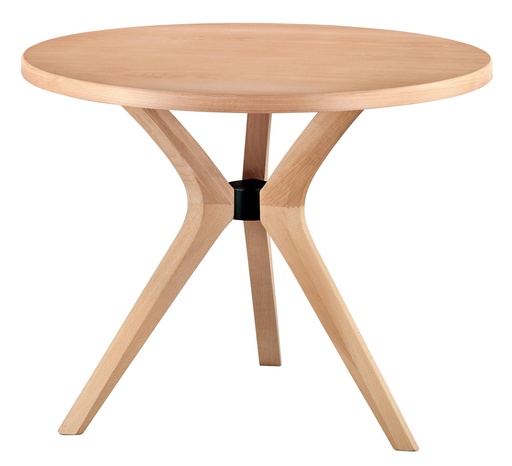 [2412S] The fixed round table of wood