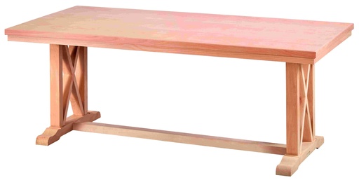 [MSA-130] Fester rechteckiger Stehtisch aus Holz