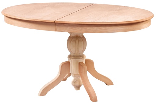 [2455S] Wood -extendable oval table