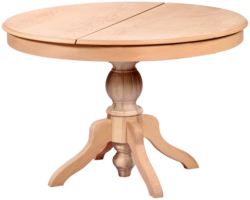 [2453S] Ausziehbarer runder Tisch aus Holz