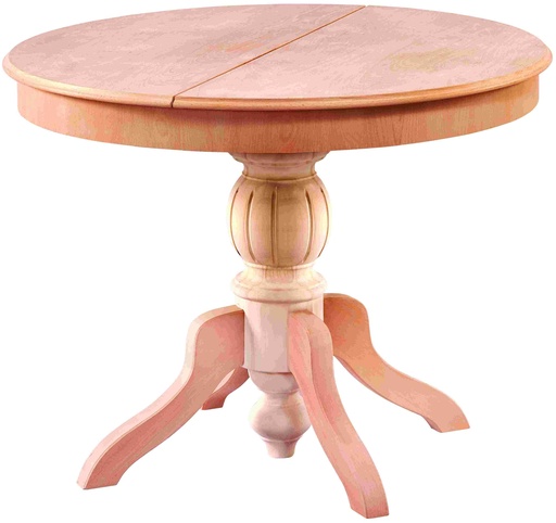 [MSA-154] Ausziehbarer runder Tisch aus Holz