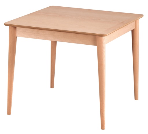 [2608S] Fester quadratischer Tisch aus Holz
