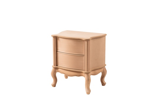 [882N] Wooden bedside table