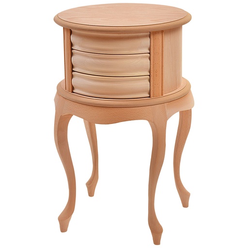 [2154C] Wooden bedside table