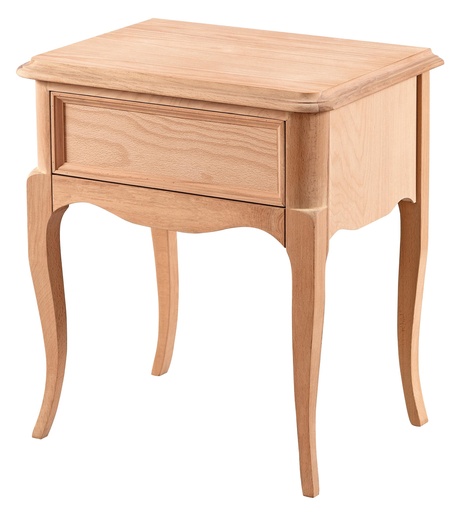 [6513S] Wooden bedside table