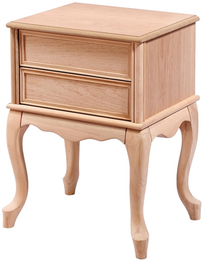 [6505S] Wooden bedside table