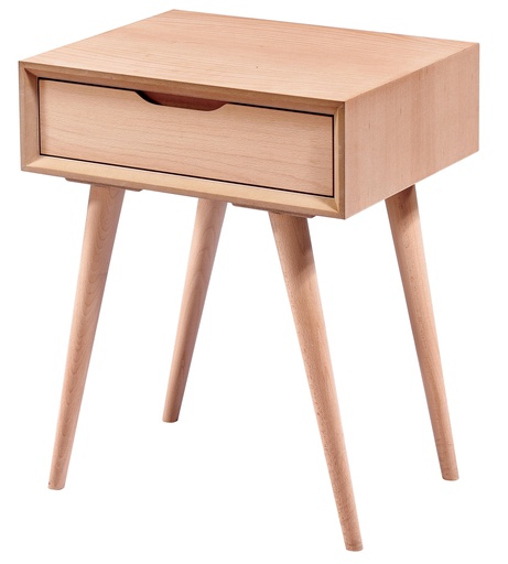 [6523S] Wooden bedside table