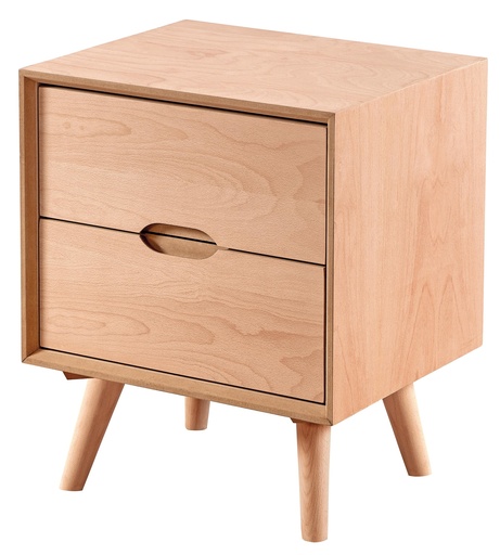 [6522S] Wooden bedside table