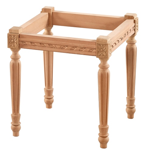 [4634S] Wooden skeleton of wood with sculpture