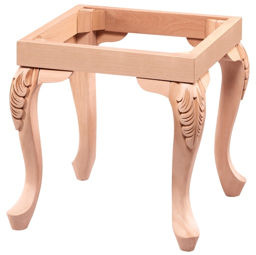 [4605S] SCHELET PUF DIN LEMN CU SCULPTURA