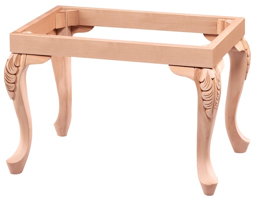 [4606S] SCHELET PUF DIN LEMN CU SCULPTURA