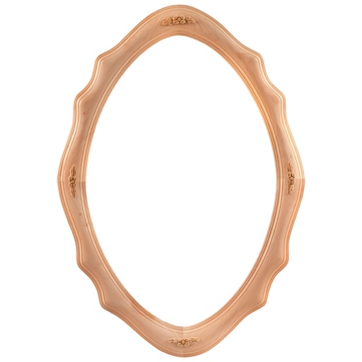 [2801C] Le cadre du miroir ovale en bois