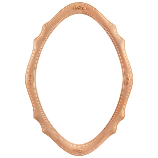 [2802C] Ovaler Rahmen aus Holz Spiegel