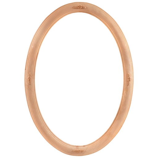 [2804C] Le cadre du miroir ovale en bois