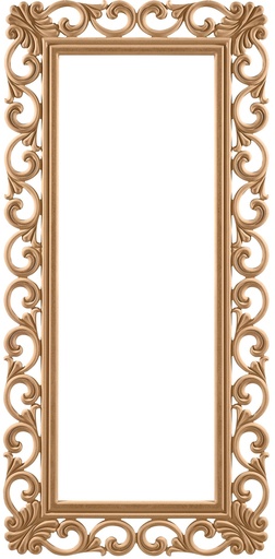 [7481S] Le cadre miroir rectangulaire dans MDF