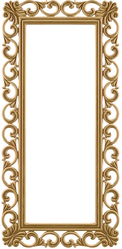 [AYN-101] Le cadre miroir rectangulaire dans MDF