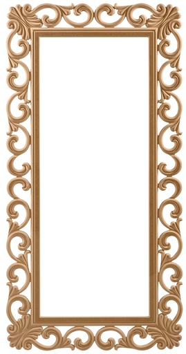 [7482S] The rectangular mirror frame in MDF