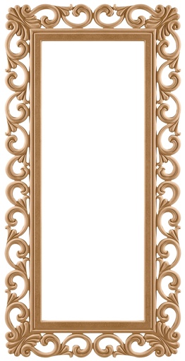 [7483S] Le cadre miroir rectangulaire dans MDF