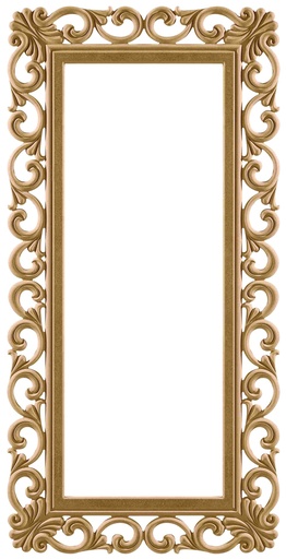 [AYN-103] Le cadre miroir rectangulaire dans MDF