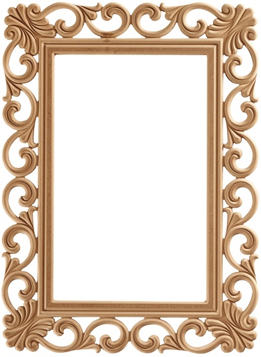 [7485S] The rectangular mirror frame in MDF