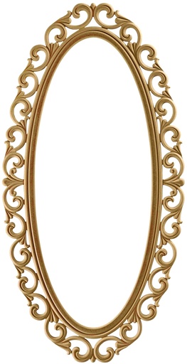 [AYN-107] Le cadre miroir ovale en mdf