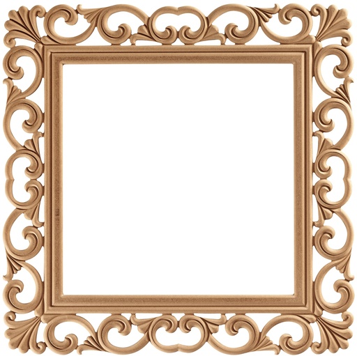 [7495S] Quadratischer Spiegelrahmen aus MDF