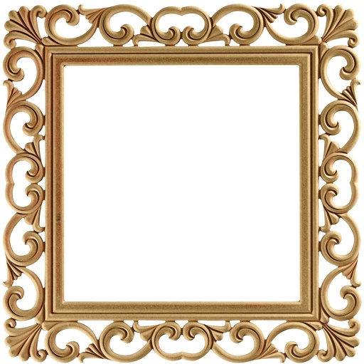 [AYN-113] The square mirror frame in MDF