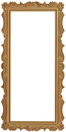 [AYN-129] The rectangular mirror frame in MDF