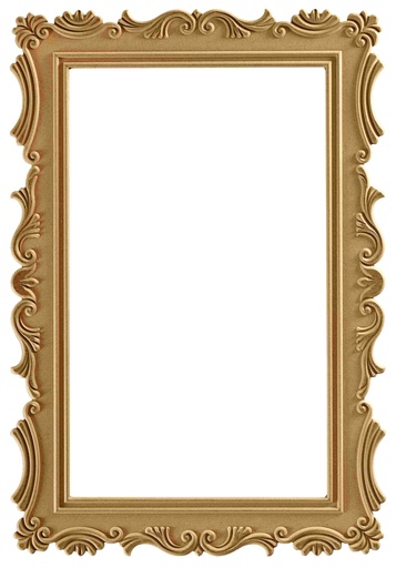 [AYN-130] The rectangular mirror frame in MDF