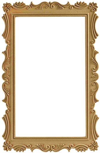 [AYN-131] The rectangular mirror frame in MDF
