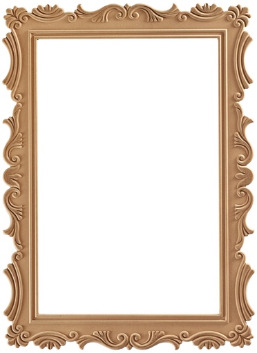 [7454S] The rectangular mirror frame in MDF