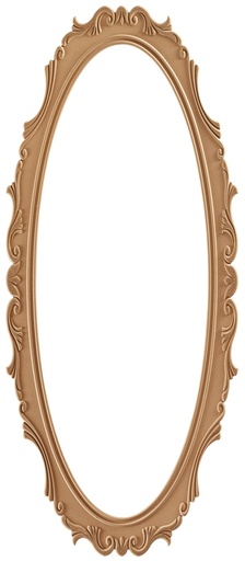 [7455S] The oval mirror frame in MDF