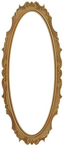 [AYN-133] The oval mirror frame in MDF