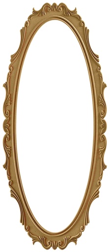 [AYN-133] The oval mirror frame in MDF