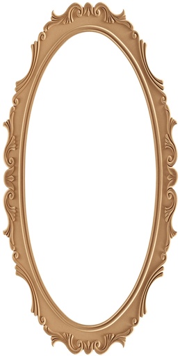 [7456S] The oval mirror frame in MDF