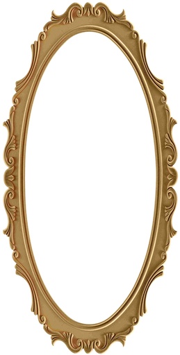 [AYN-134] The oval mirror frame in MDF
