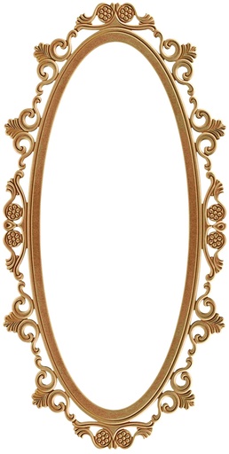 [AYN-139] Le cadre miroir ovale en mdf